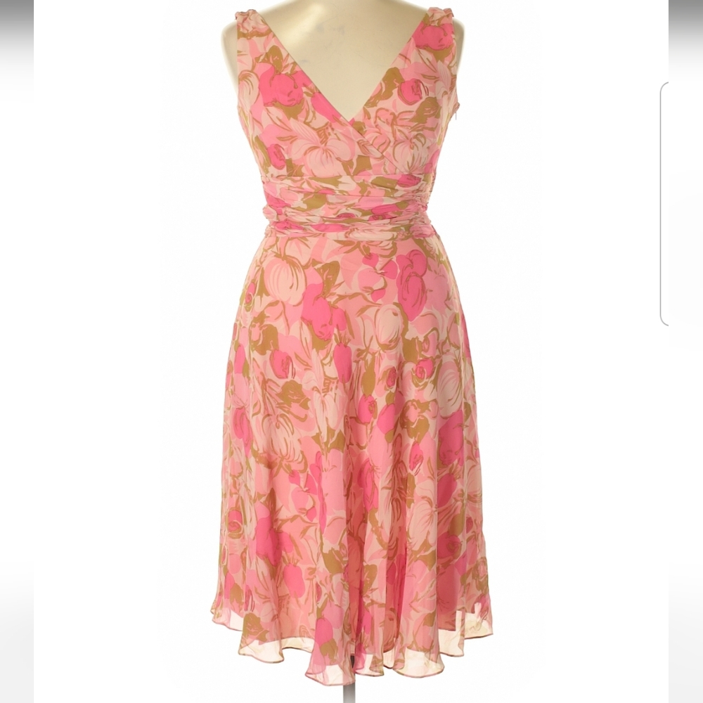 Maggy London Pink Silk Dress, 12